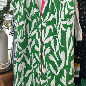 Green and White Women's Dress